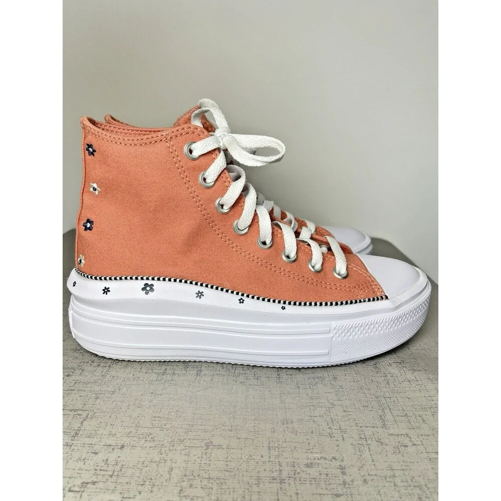 Converse Chuck Taylor All Star Move Platform Petals Floral Women's Shoes 8 M - Picture 6 of 13